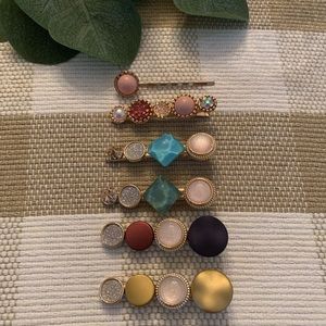 Glitter Jewel Tone Hair Clips Hair accessories